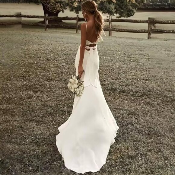 Simple Wedding Dress - Picture 2 of 5